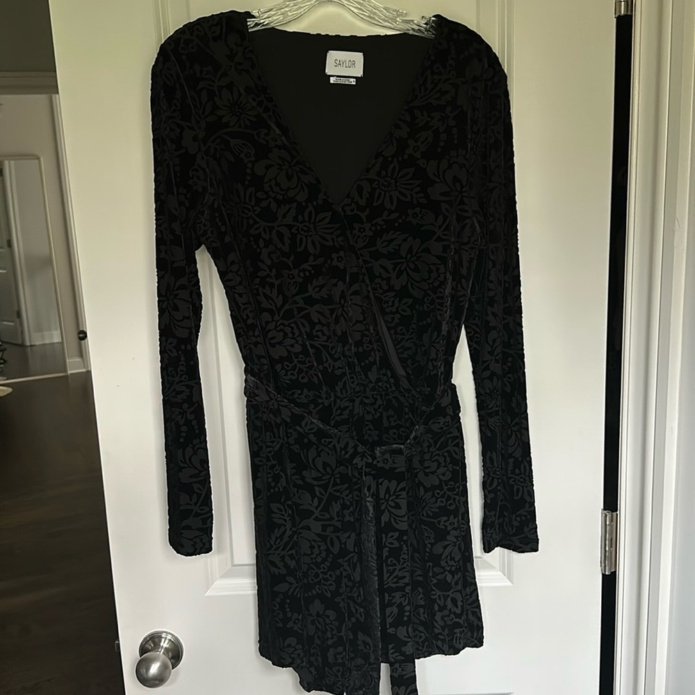 Anthropologie velvet burnout romper